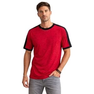 MC Modern Culture Red & Black Short Sleeve Tee w/ Crew Neck Size XL - NWT